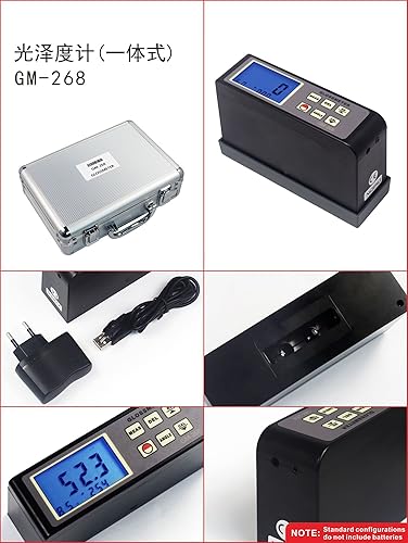 Miniatura 2 de GM-268 20 ° 60 ° 85 ° Medidor de brillo probador inteligente de brillo para pinturas pisos mármol
