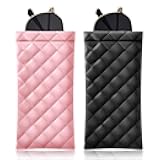 2 Pack Soft Glasses Bags, Portable Sunglasses Case, Pink and Black