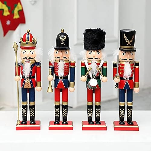 Miniatura 2 de Adorno de cascanueces de madera O-Toys, decoración navideña, figuras, juguetes de marionetas, regalos de navidad, decoración del hogar (12