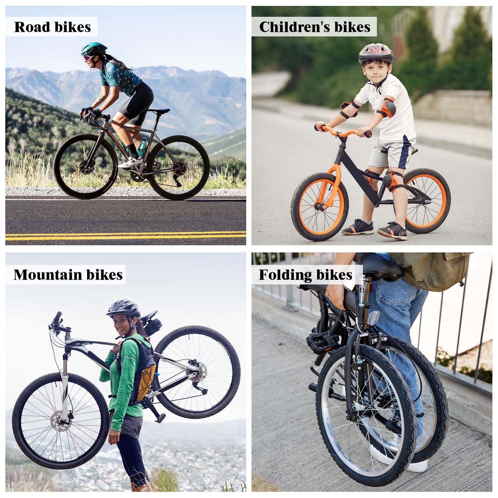 2 Pcs Soporte Bicicletas Pared, Colgador Bicicleta Pared, Ganchos Colgar Bicicletas con Capa Goma, Portabicicletas Almacenamiento Vertical Casa Tienda Garaje para Ahorro Espacio Hogar