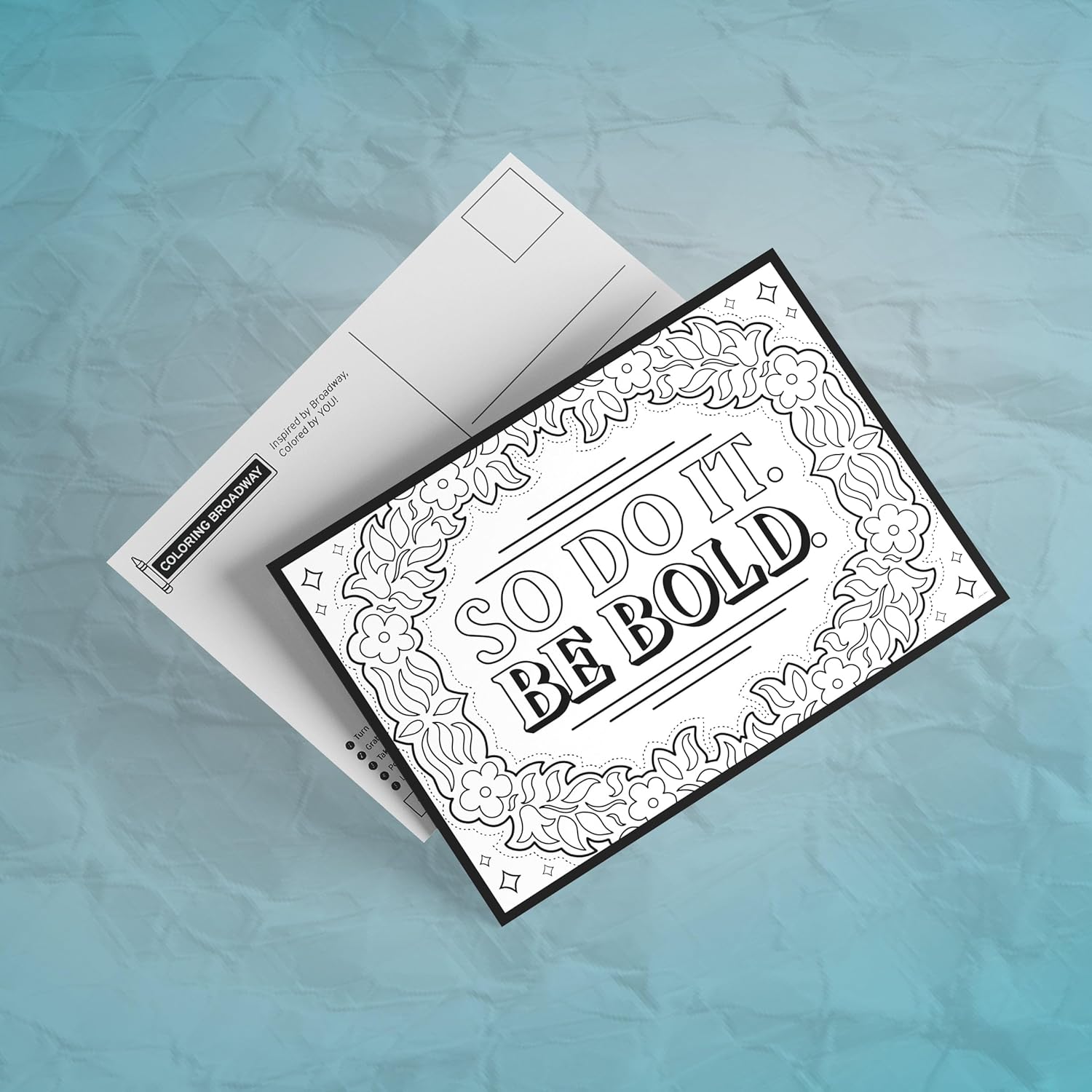 ぬりえブロードウェイ - ブリジャートンにインスパイアされたぬりえポストカード(4枚セット) Dearest Reader ミュージ