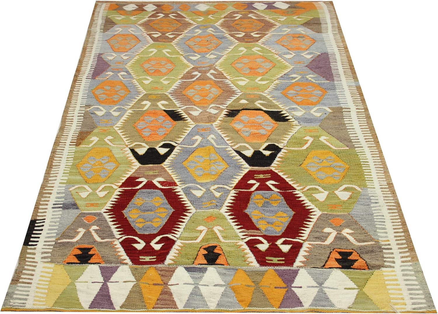 Turkish Vintage Kilim rug 8.8x4.8 feet Area kilim rug Handmade kilim rug Floor Rug Oriental Rugs Handmade Kilim Rug Area rug Decorative carpet kilim