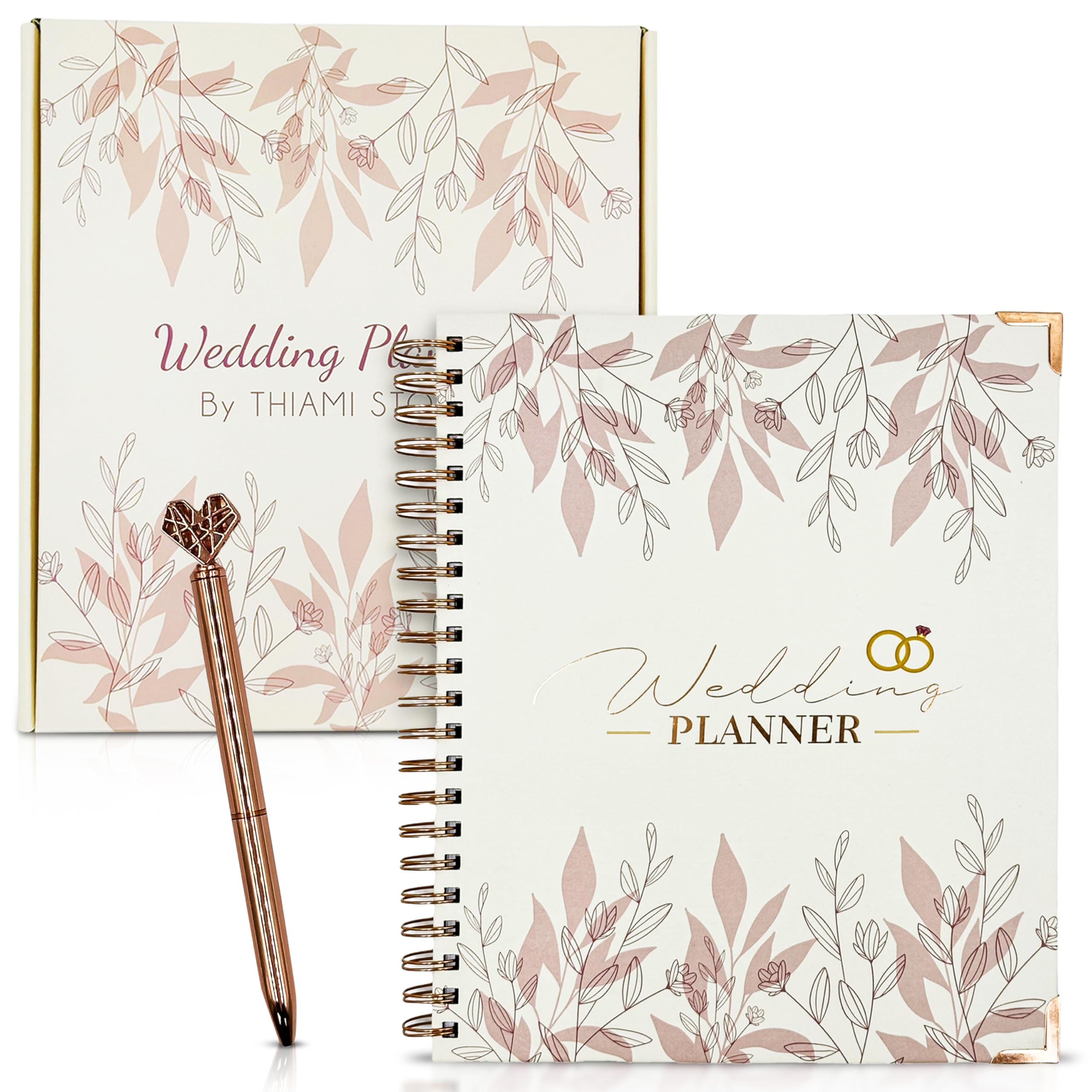 Hochzeitsplaner für Braut - Hochzeitsplanungsbuch und Organizer, Verlobungsgeschenke für Paare, The Knot Wedding Book Planner, Wedding Binder with Dog Bandana, Wedding Journal Notebook