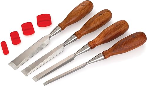 Woodriver Juego de cinceles de enchufe de 4 piezas