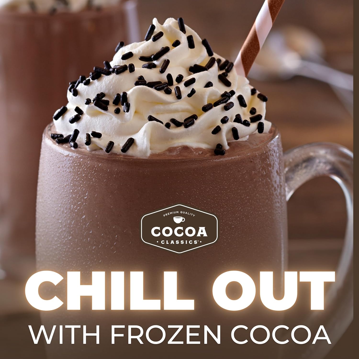 Cocoa Classics Mint Cocoa Mix, Hot Chocolate, Made with Nonfat Milk, Just