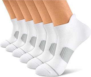 Mens Athletic Ankle Socks Compression For Running workout 6-Pairs
