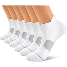 Mens Athletic Ankle Socks Compression For Running workout 6-Pairs