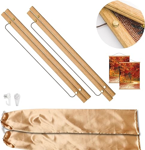 Paquete de 2 marcos de pintura de diamante para kits de pintura de diamantes, marcos de arte de diamante de alta resistencia, marco de madera,