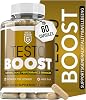 Testo Boost Natural Testosterone Support Supplement for Men x 60 Capsules - Natural Male Enhancing Supplement - Boost Energy, Strength & Vitality - Food & Herbal UK Made
