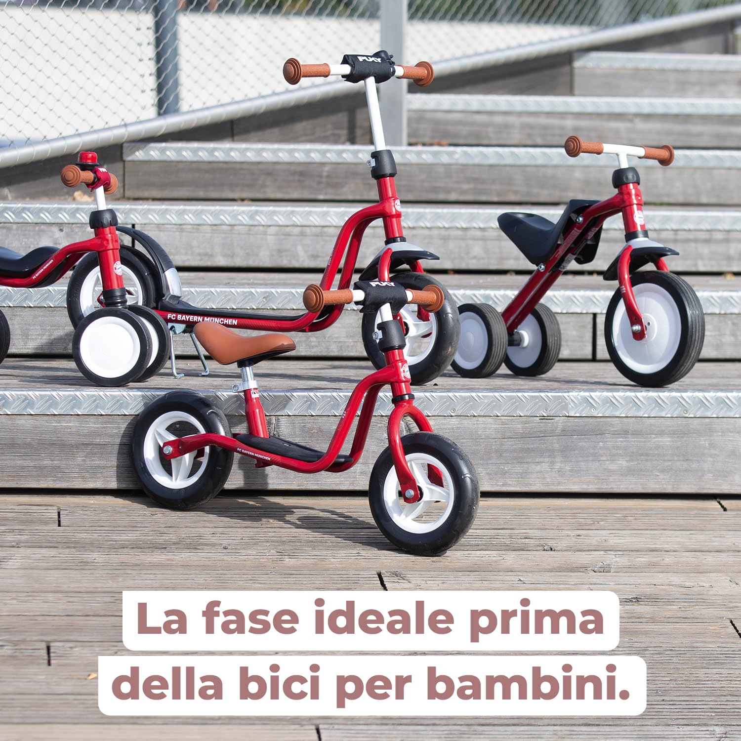 PUKY LR M | Bicicletta de equilibrio dai 2 anni | Giocattolo senza pedali bambini | Balance Bike | Monopattino con pedana | Veicolo con manopole di sicurezza | Manubrio e sella regolabili