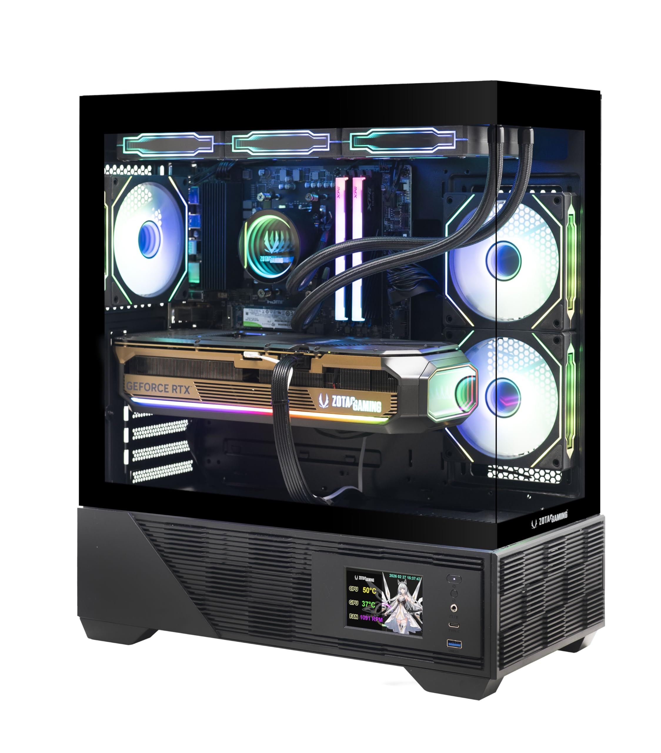 ZOTAC MEK Gaming PC Desktop, NVIDIA GeForce RTX 5080 16GB GDDR7, AMD Ryzen 7 9800X3D Up to 5.2GHz, 32GB DDR5, 2TB NVMe SSD, 850W 80+ Gold PSU, WiFi 6E, Windows 11 Pro