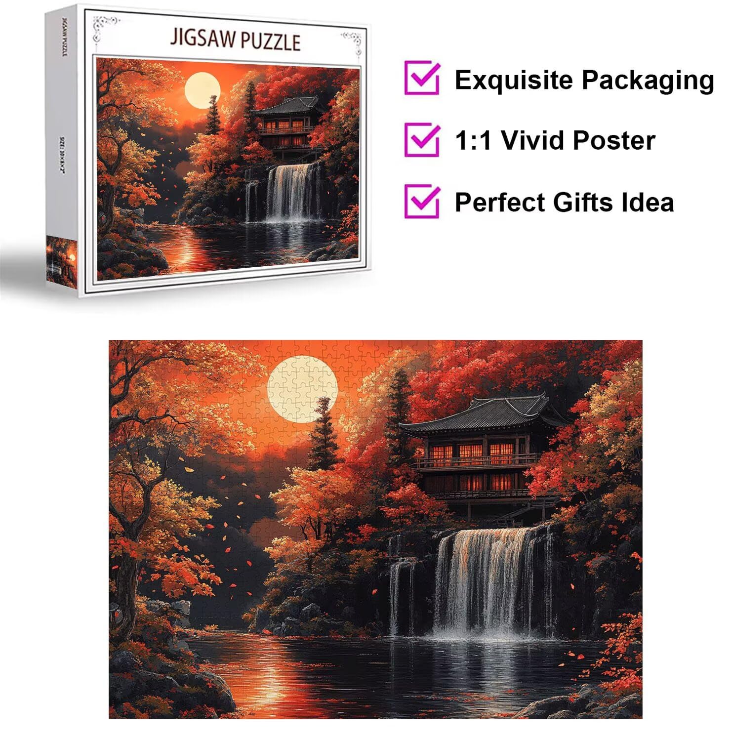 Puzzle 3000 Pezzi Autunno Puzzle Adulti, Gioco Educativo, n-712