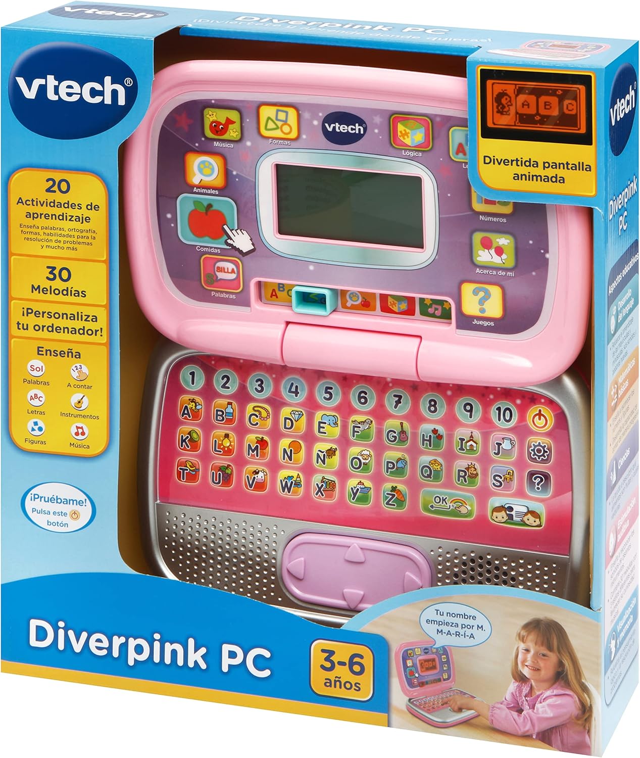Portátil infantil educativo Vtech Diverpink por sólo 23,50€ ¡¡40% de descuento!!