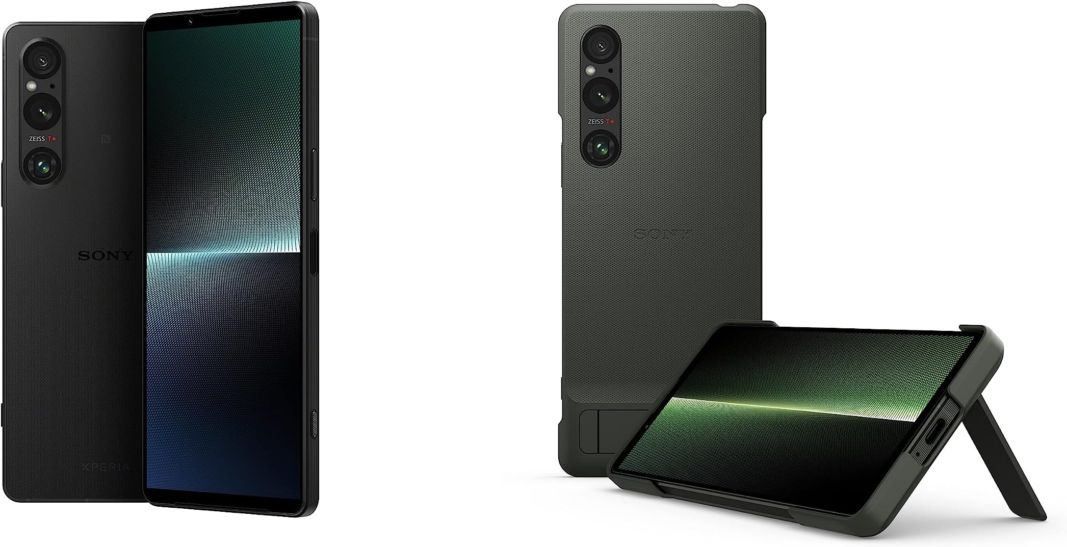 Sony Xperia 1 V Black + Green Case