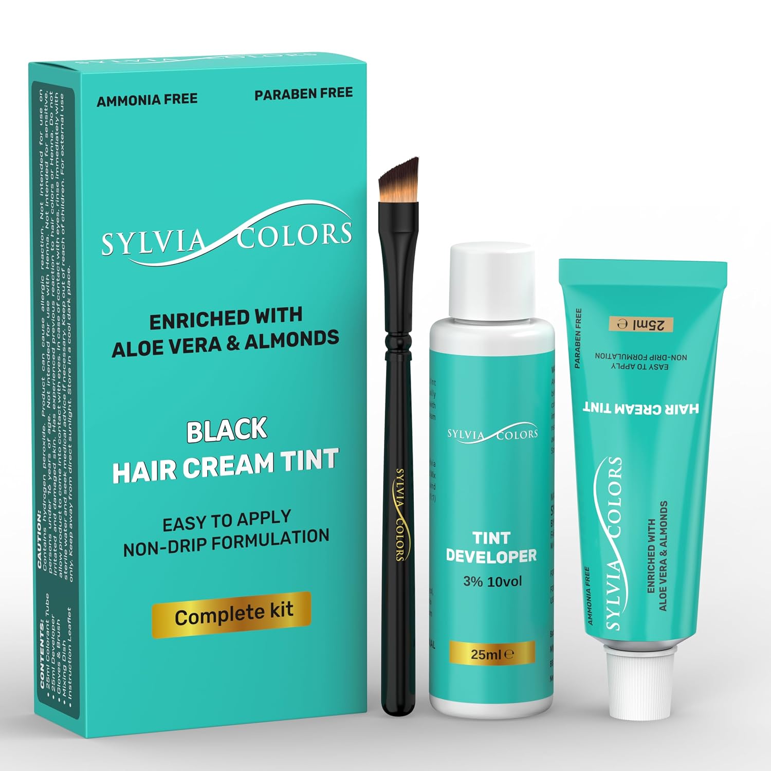 Professional Dark Brown Hair TINT KIT – Root Touch-Up Color, 25ml – Spot Coloring for Roots & Grays, Waterproof Formula, 40 Applications, Lasts 4-6 Weeks