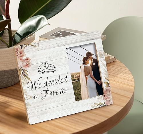 Miniatura 2 de SRADMO Marco de fotos de compromiso, marcos de fotos de compromiso, marcos de fotos de compromiso para parejas, de 8 x 10, regalos de boda de