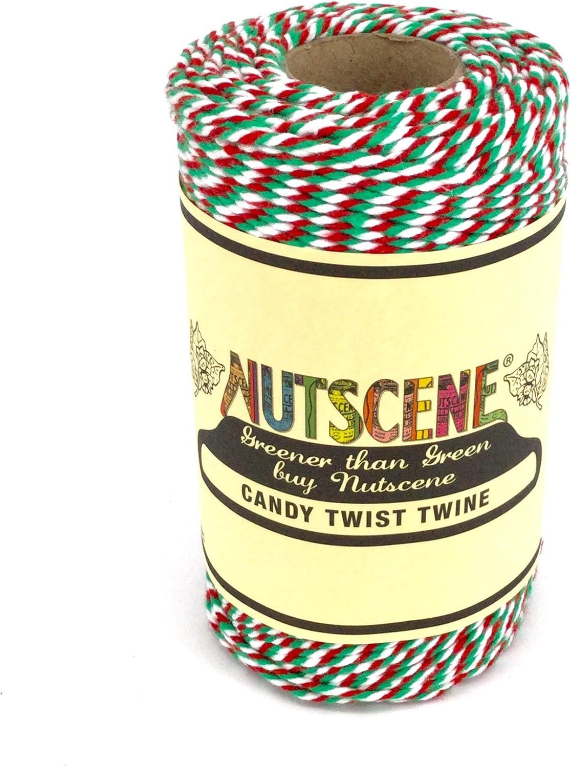 Nutscene NUT24RGW Striped Garden Twine, Red/Green/White, 12x7x7 cm Patio, Lawn