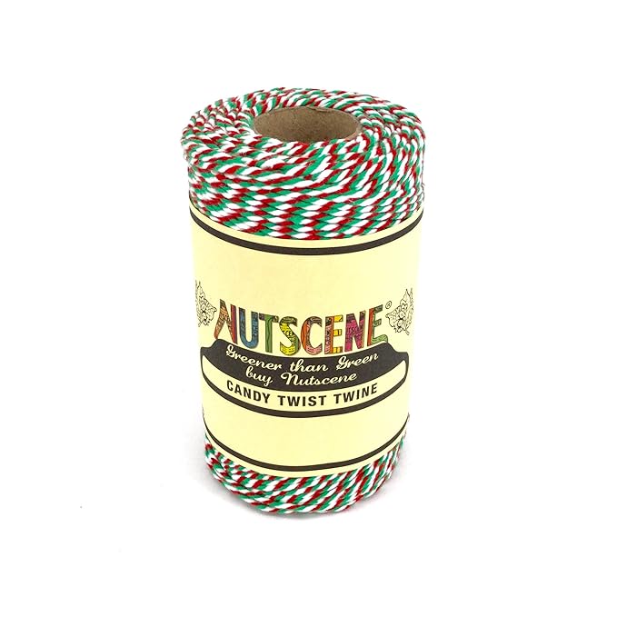 Nutscene NUT24RGW Striped Garden Twine, Red/Green/White, 12x7x7 cm