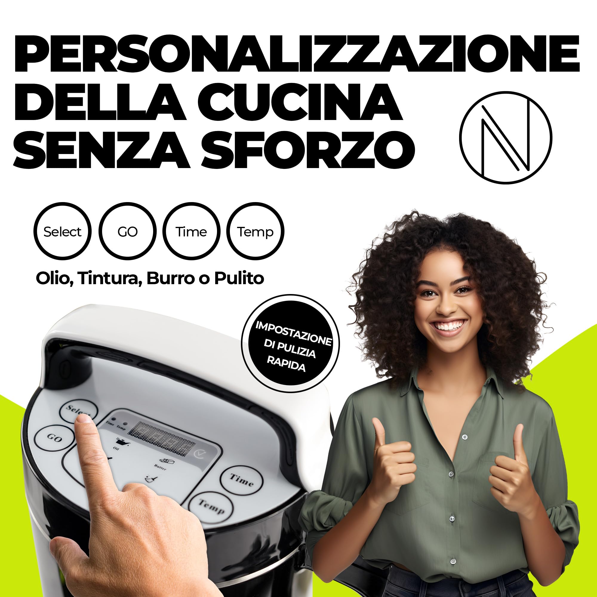 Nebula Infusion Chef | Tinture | Modalità Di Pulizia | Nero | 1200ml