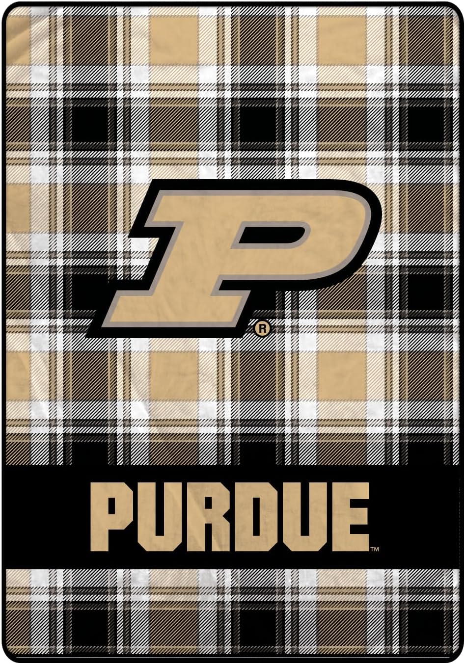 NCAA Plaid Fan-mily Oversized Blanket