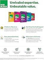 Vista 4 de H&R Block Software fiscal Premium 2022 con oferta de bono de reembolso (exclusivo de mazón) [Descarga de Mac]