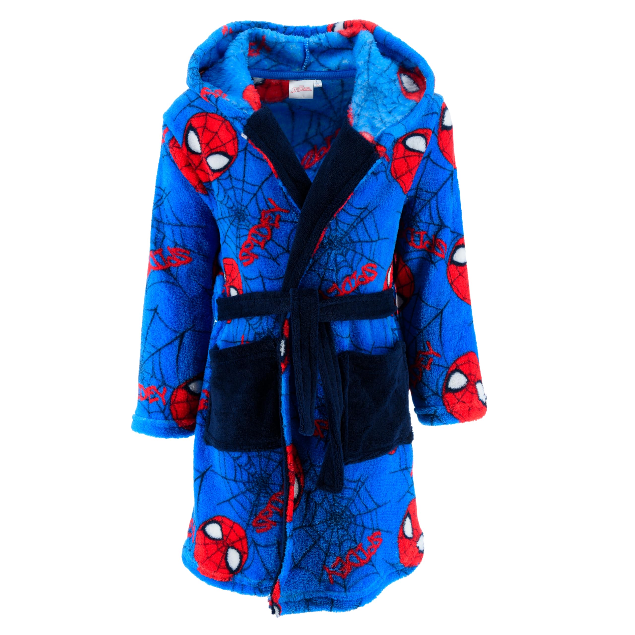 Spiderman Robe de Chambre Garçons Doux Maison Enfants Taille 6 Ans Bleu