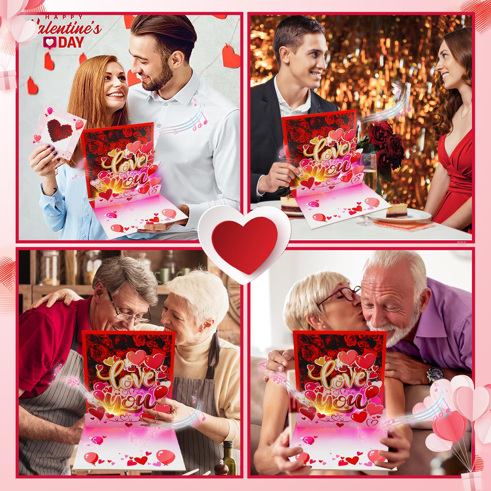 APOTODITO Musical Card With Light And Music, Anniversary Pop - View #13