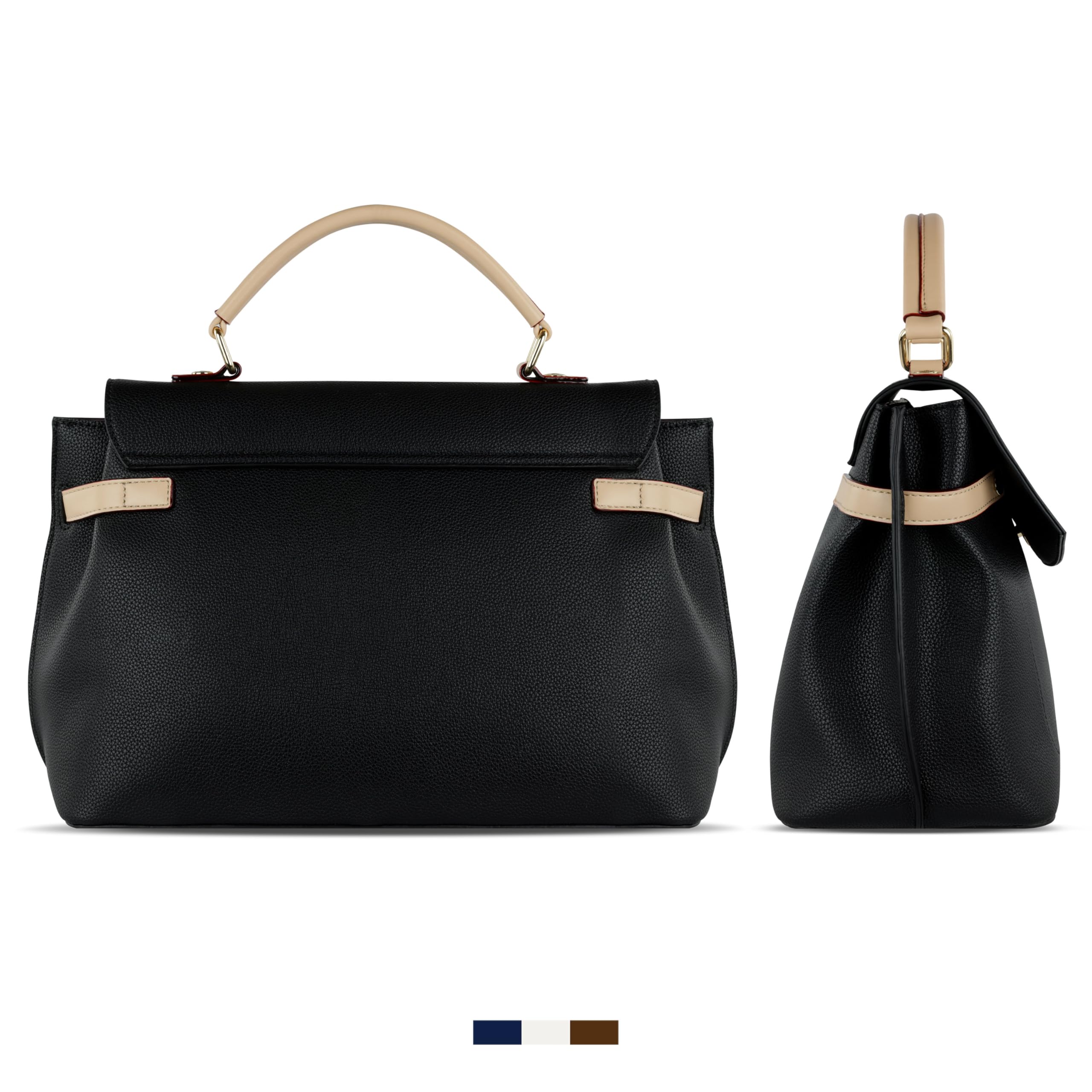 bugatti Ella – Bolso urbano de piel sintética para mujer, bolso de mano y bandolera