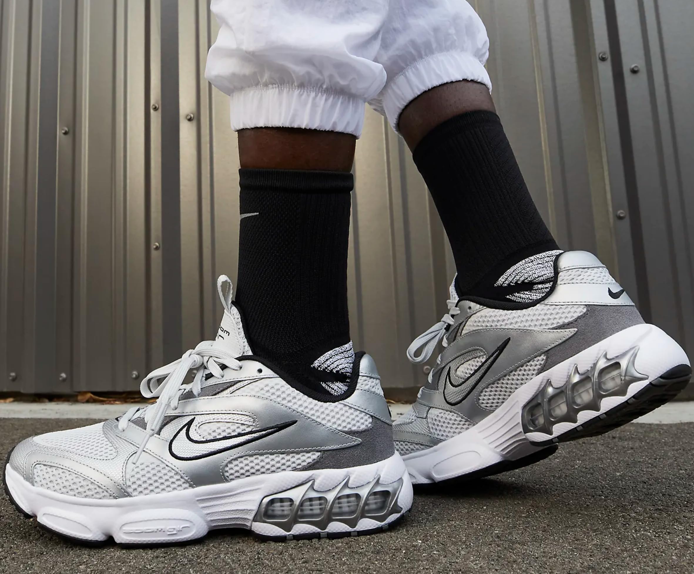 Nike Zoom Air Fire Women's Shoes (DR7852-001, Photon Dust/White/Smoke Grey/Metallic Silver)