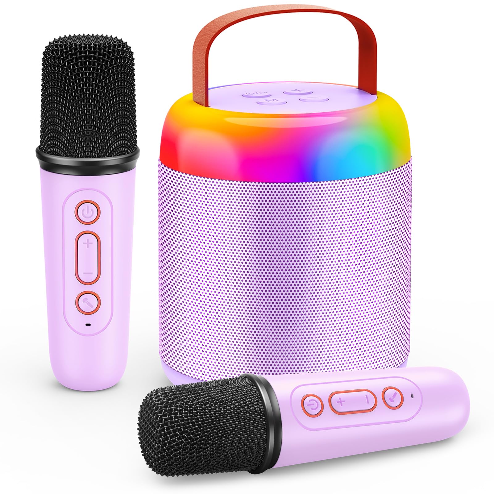 Karaoke 2 Microfonos Inalambricos, Gralal Regalo Niña 3-12 Años Micrófono Inalámbrico Juguetes Niña 4 5 6 7 8 9 10 11 Años Microfono Karaoke Infantil Microphone Regalo Navidad