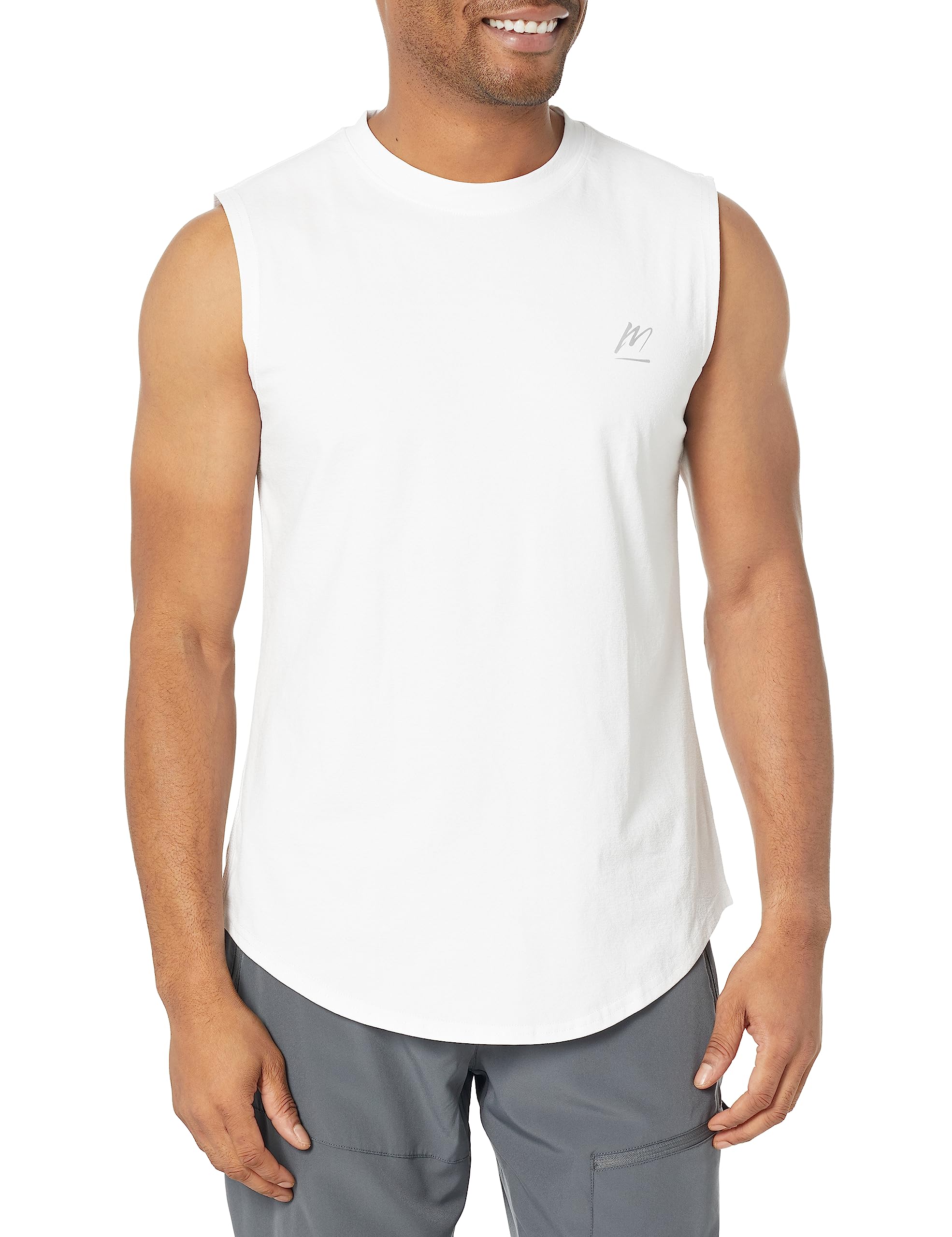Tops for Men, Workout Sleeveless T Shirts Gym Tank Tee Muscle Bodybuilding Fitness Undershirt