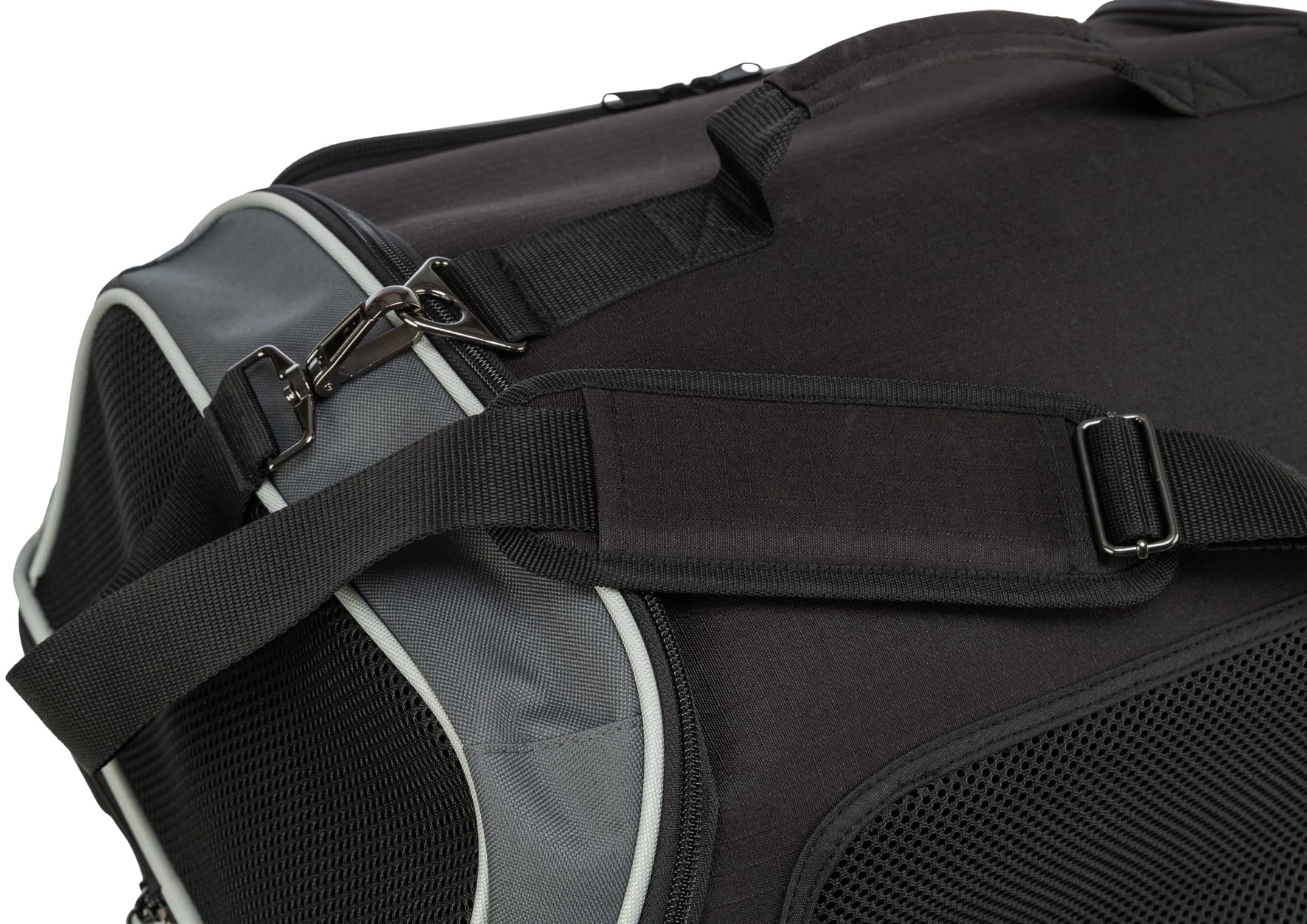 Trixie borsa aereo per borsa per cani imbarco nero/grigio 55x23x40 cm