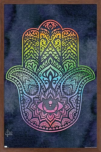 Trends International Brigid Ashwood - Rainbow Hamsa Wall Poster