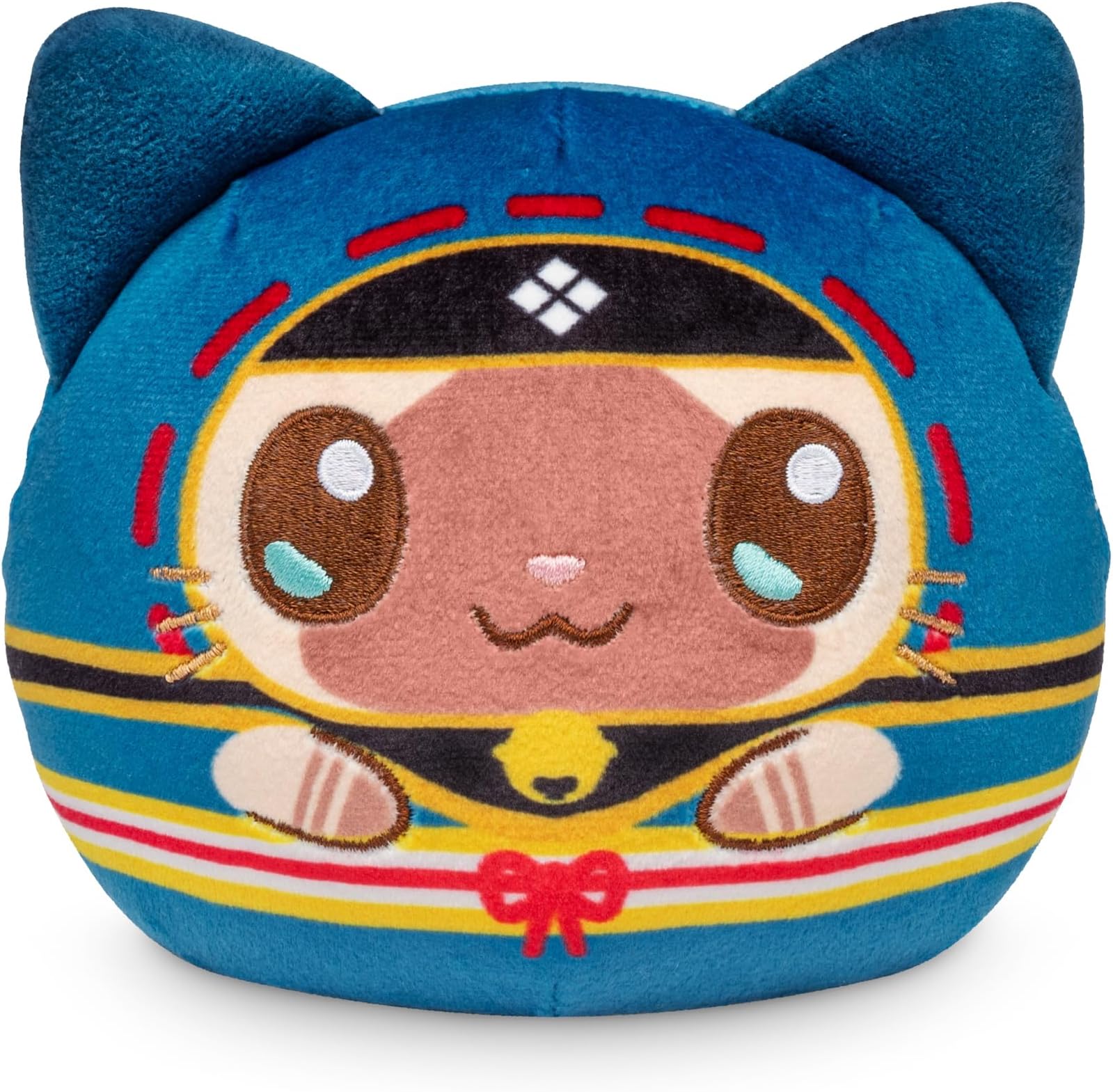 Reversible Capcom Palico Plushie 4-Inch Two-Sided Flip Plush Toy with Embroidered Details - Cute Mini Collectible Plush for Kids, Teens, and Adults