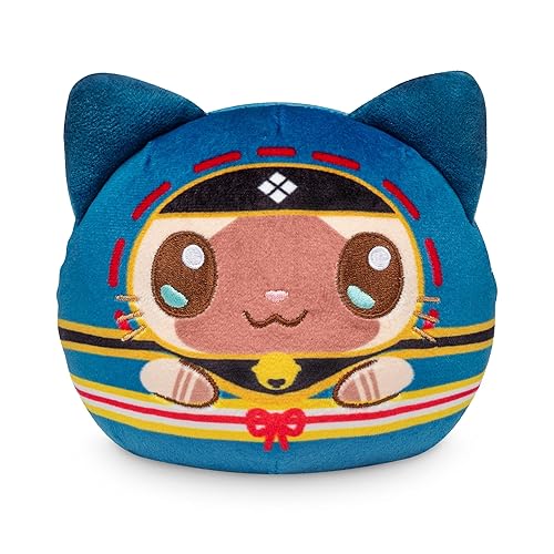 TeeTurtle Monster Hunter Reversible 4" Plushie - Palico - Officially Licensed Capcom Cute Kawaii Soft Stuffed Animal Fidget Toys - Palico