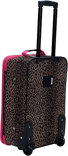 Miniatura 3 de Rockland Jungle Softside Juego de maletas verticales, Pink Leopard), F125-PINKLEOPARD