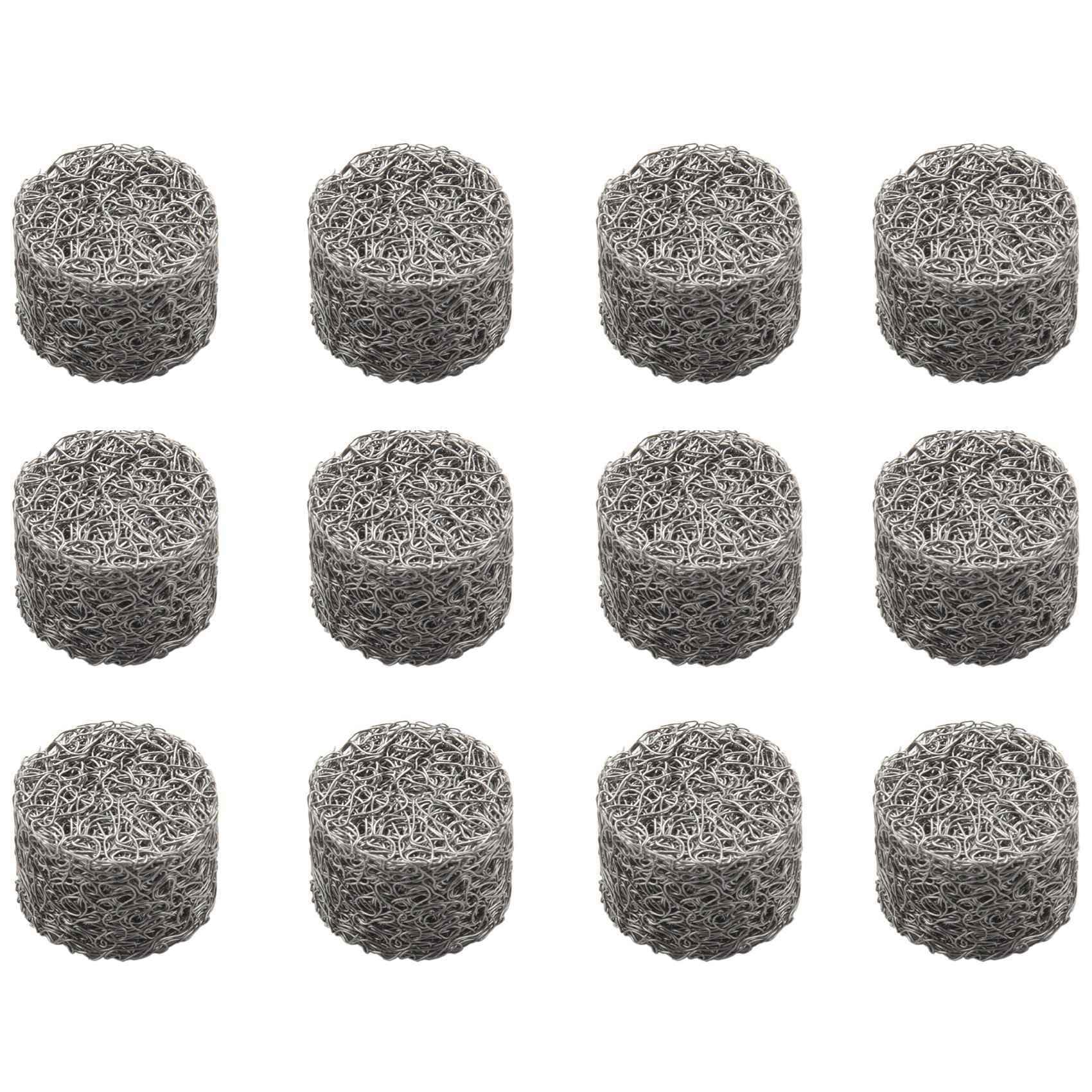Bloepum 12Pcs Stainless Steel Pressure Car Washer Foam Mesh Filter Replacement Foam Sprayer Mesh Filter