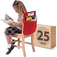 Vista 9 de Seat Sack Bolsillo de Almacenamiento Grande para Silla de 17", Negro - Perfecto Organizador de Bolsillo Sobre la Silla para Sillas y Escritorios