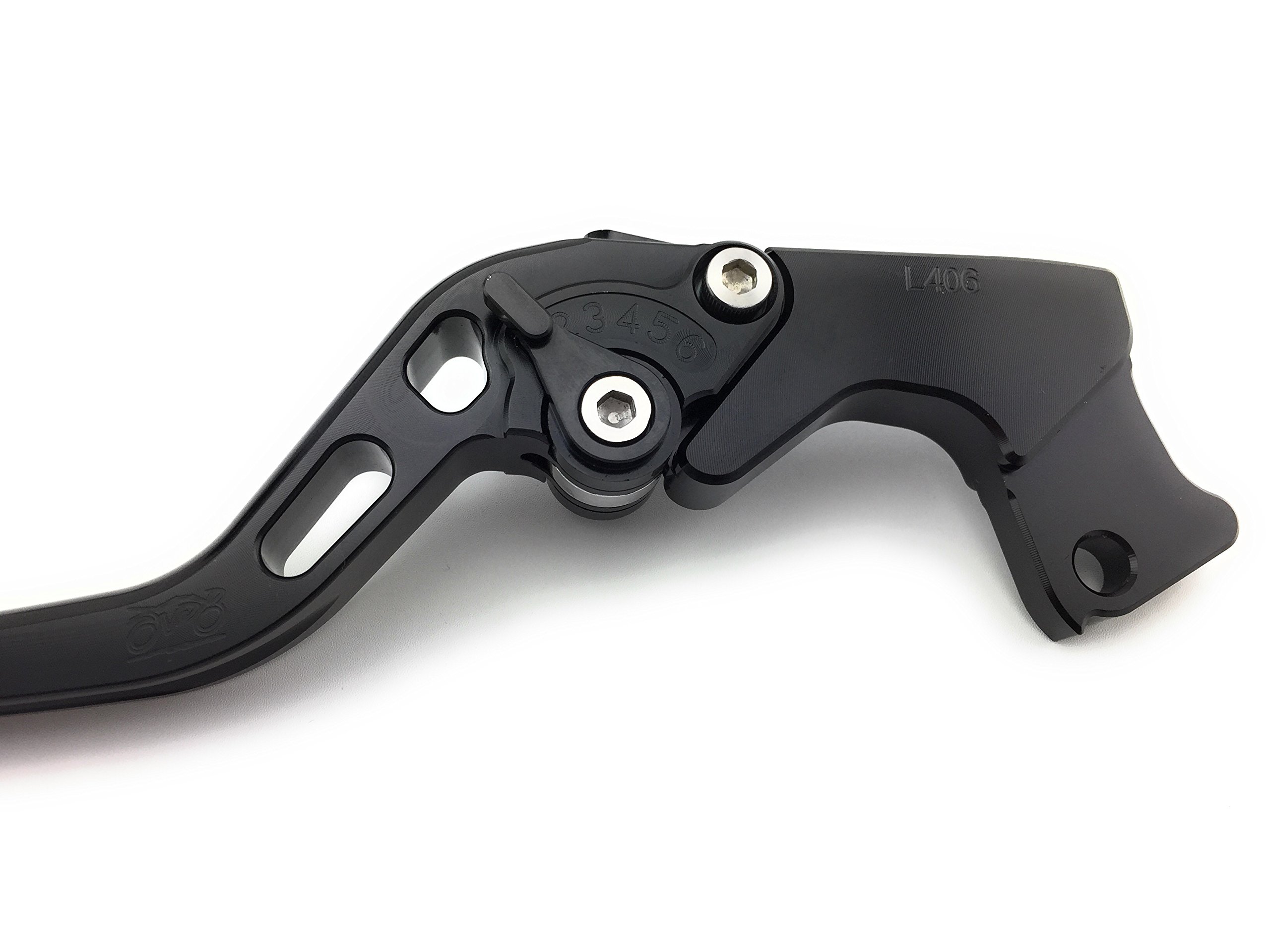avdb-moto Paire de leviers longs compatible avec Burgman 650 2005-2018 (Noir/Noir)
