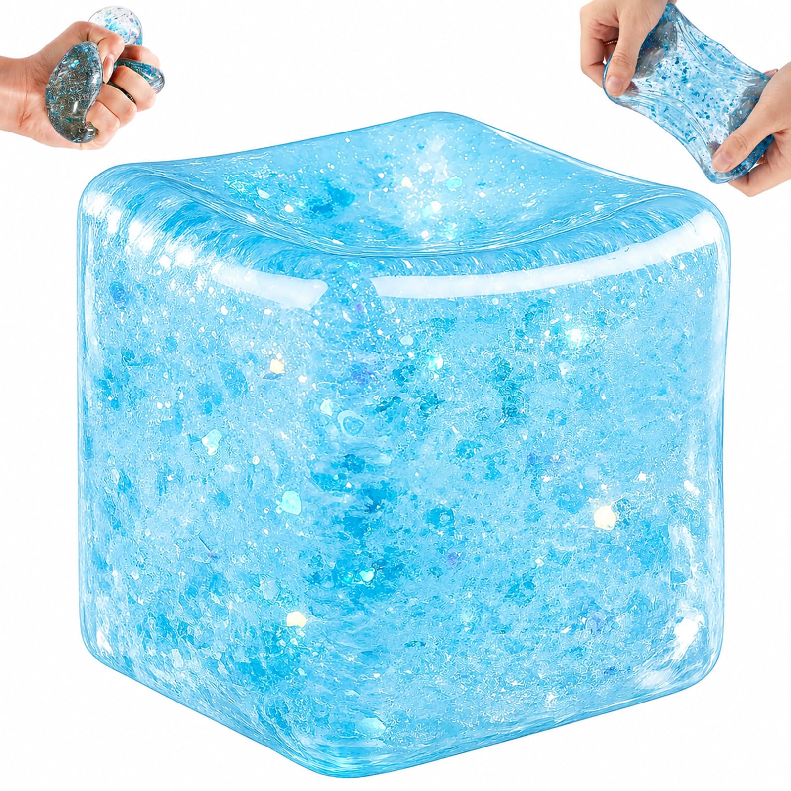 Cube Squishy Fidget Toys, Ice Cube Squeeze Squishy Toys â image 1