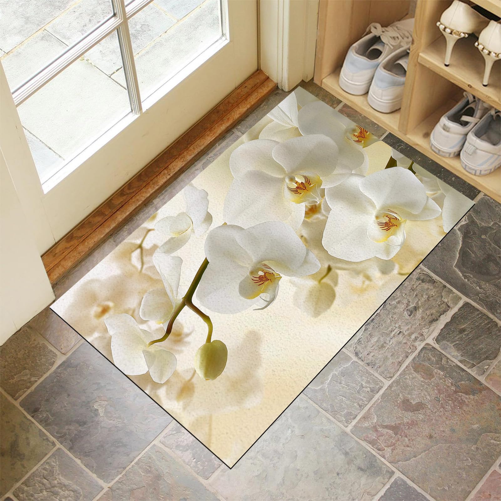 Tapis de sol antidérapant lavable à haute absorption pour entrées et zones de passage