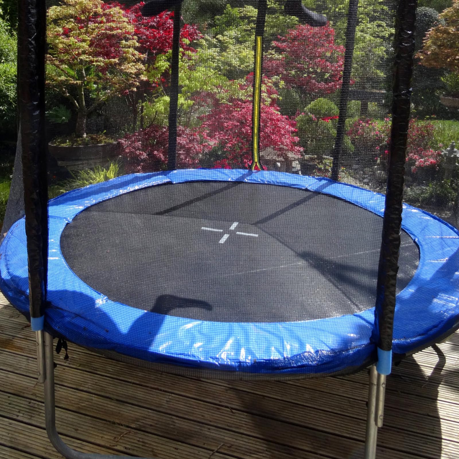 Toyvian Copertura Protettiva in Pvc per Trampolino Materassino Spugnoso Laterale Blu, Protezione Sicurezza e Rivestimento Molla Adatto per Giochi All'aperto