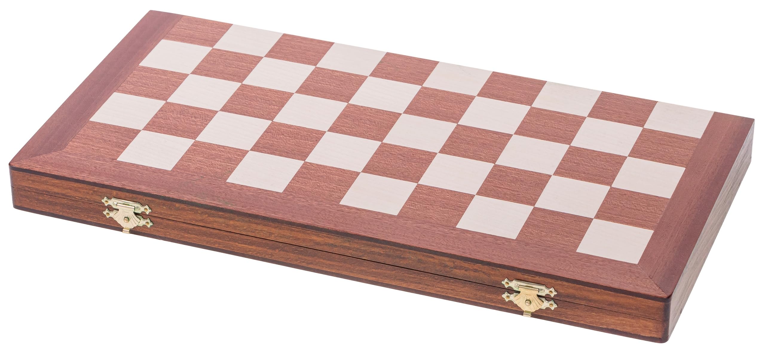 Square - Damespiel - 100 Feld - Dame Set aus Holz Mahagoni - Brett 40 x 40 cm