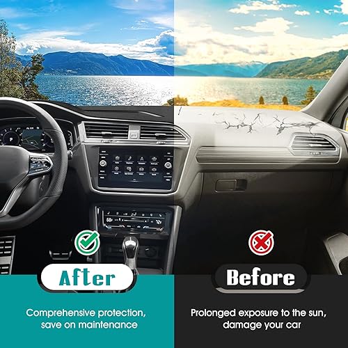 Miniatura 235 de FIILINES - Cubierta para tablero, accesorio para tablero de malla antideslizante, parasol sin reflejos y protector compatible con Toyota RAV4