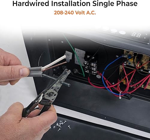 Miniatura 8 de Comfort Zone Calentador de Garaje Cableado de 10,000W - Montaje en Techo Industrial y Comercial, Calentador de Ventilador Forzado de 240V