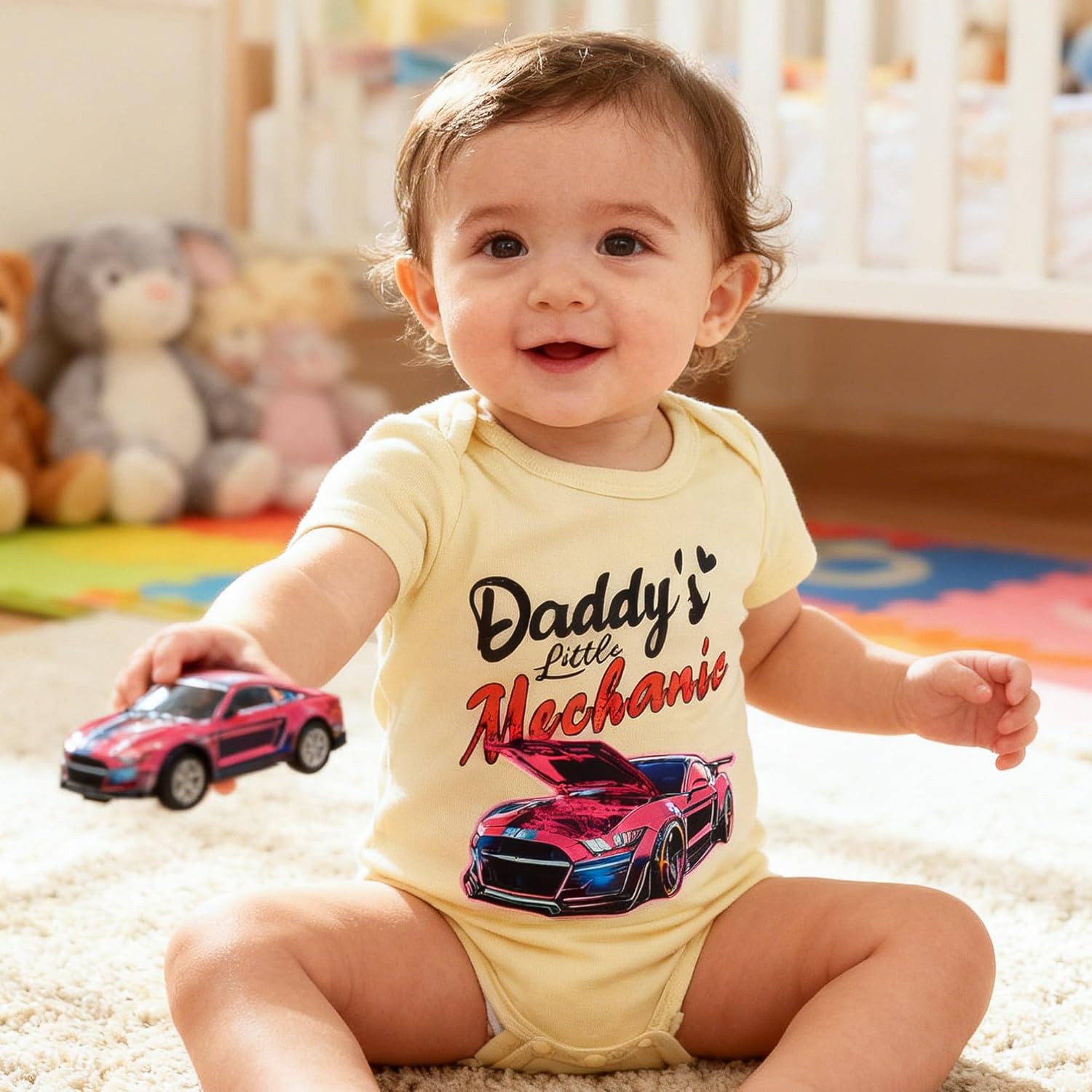 Lovefairy Baby Outfits Newborn Boys Girls Bodysuits Unisex Short Sleeve Clothes Funny Romper - Image 2