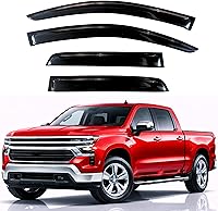 Vista 177 de KPY Moldura deflectora de viento con protección contra la lluvia compatible con GMC Terrain 2018-2023, 4 unidades, para ventana lateral, autoadhesiva