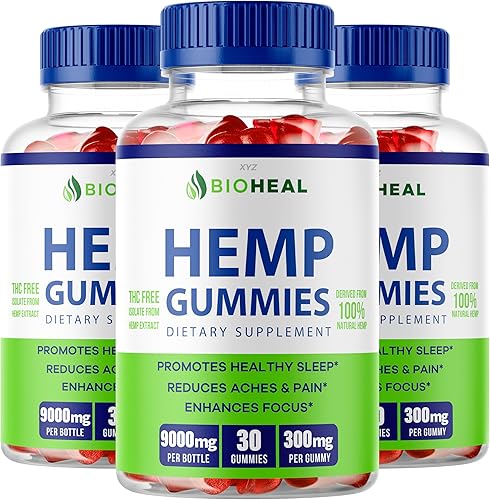 Paquete de 3 gomitas de cáñamo Bio Heal, gomitas BioHeal, cáñamo Bio Heal, gomitas Bio Heal, biohealgummies, 90 gomitas durante 3 meses