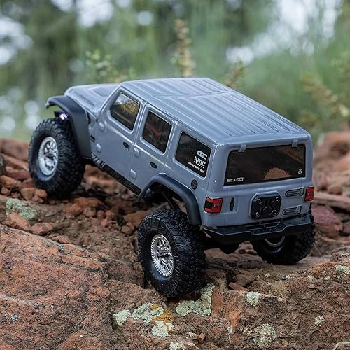 Miniatura 7 de Axial SCX24 2019 Jeep Wrangler JLU CRC Gris 124 tracción en las 4 ruedas RTR AXI00002V3T3