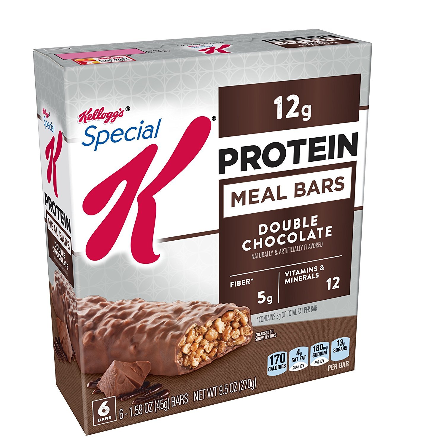 Special K Protein Meal Bars, Double Chocolate, 12.7 oz (Pack of 2)